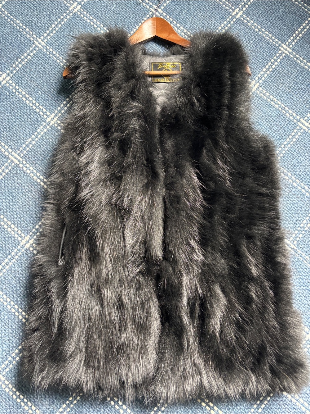Black Mink Fur Vest